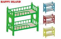 Cina Prasekolah Mebel Plastik Bunk Bed Nursery Kelas Furniture Dengan Berbagai Warna Dan Standar Eropa distributor